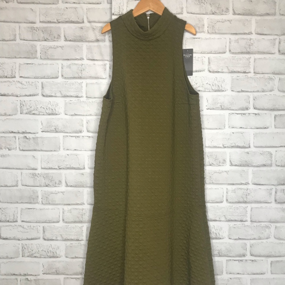 Dark Green Abercrombie and Fitch Skater Dress